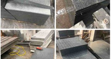 丽江 芝麻黑地铺石材