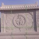 丽江 芝麻白花岗岩屏风，照壁，影壁