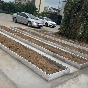 丽江 花边石、花围石、花园石安装效果
