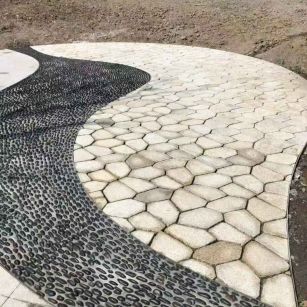 丽江 黄金麻冰裂缝室外铺装效果完美展示