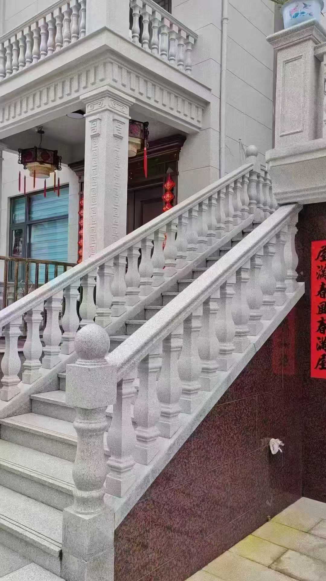 丽江 天然石材 阳台庭院护栏、栏杆