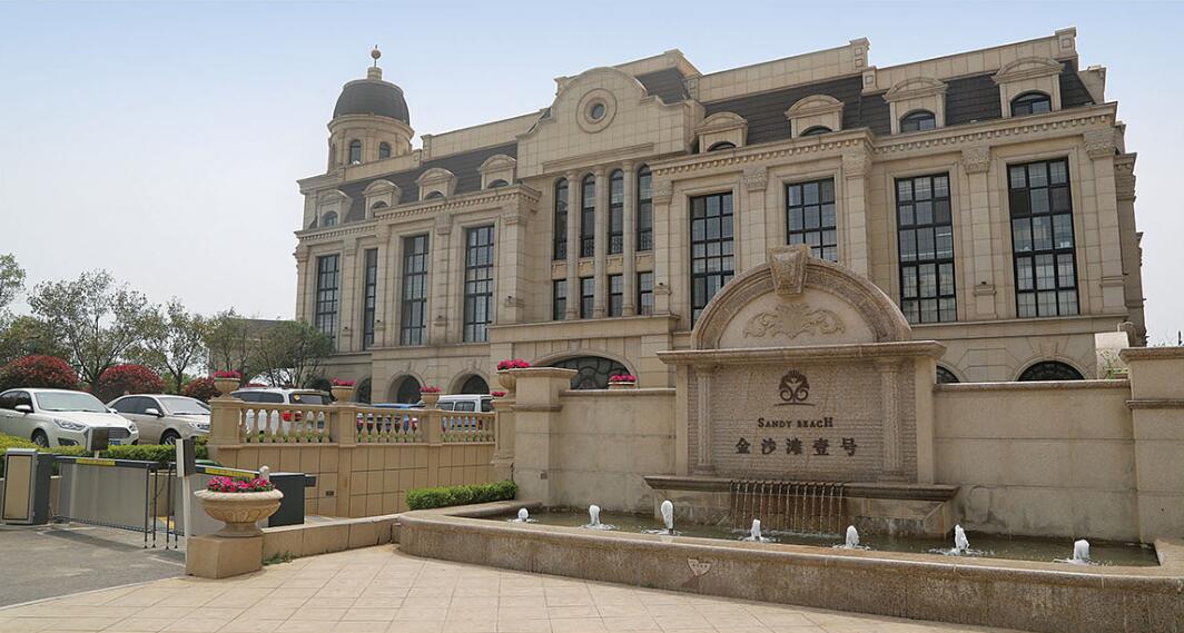 丽江花岗岩黄金麻建筑外墙干挂案例