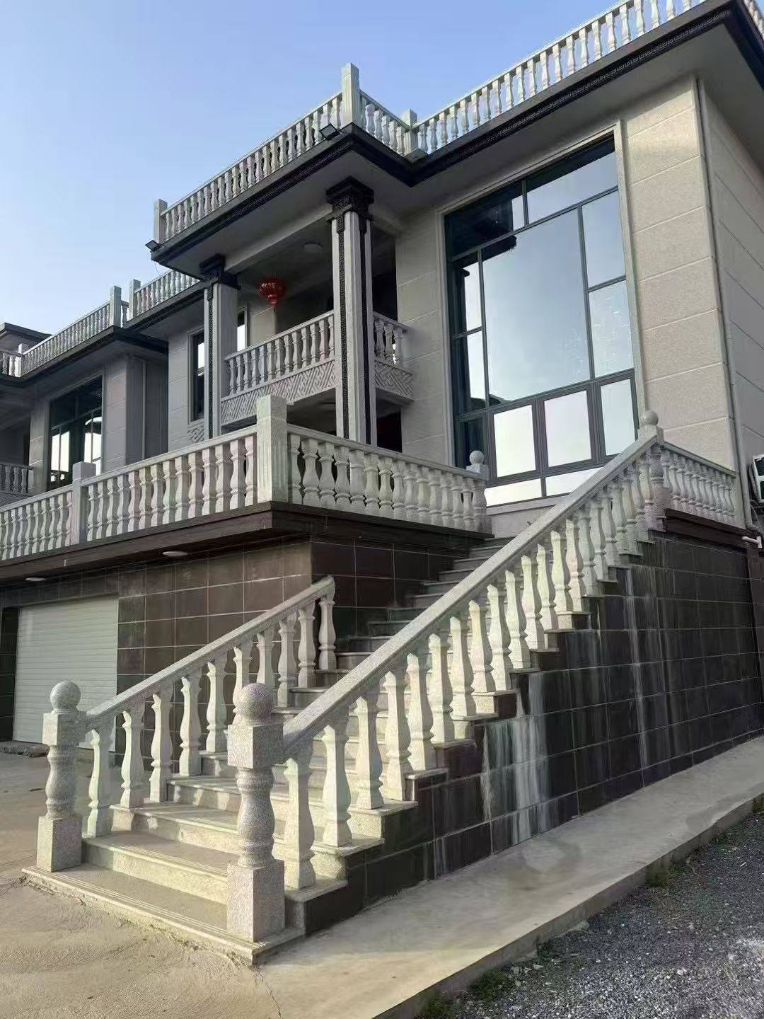 丽江 芝麻白别墅阳台栏杆，楼梯栏杆