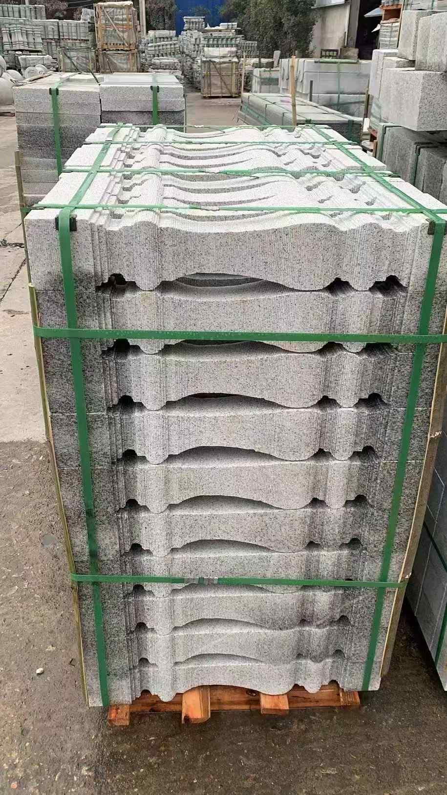 丽江 芝麻白方形拉丝面，栏杆花瓶柱
