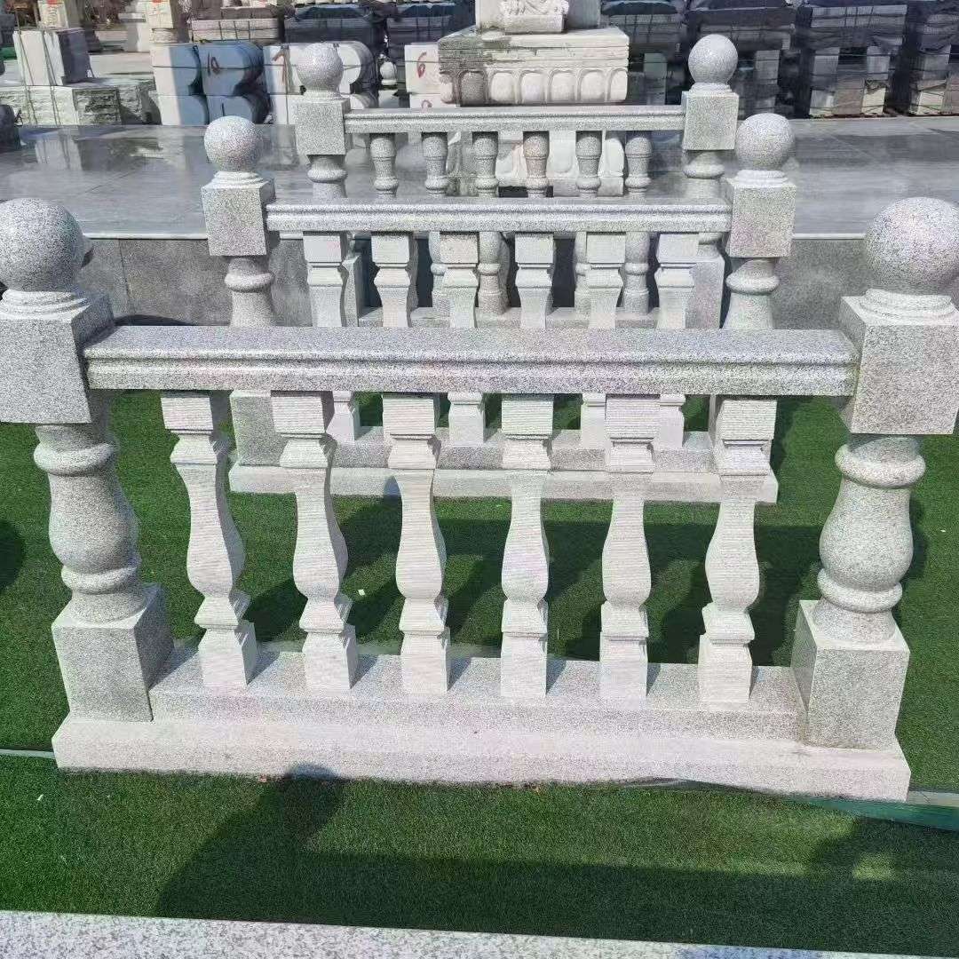 丽江 别墅石材栏杆特写